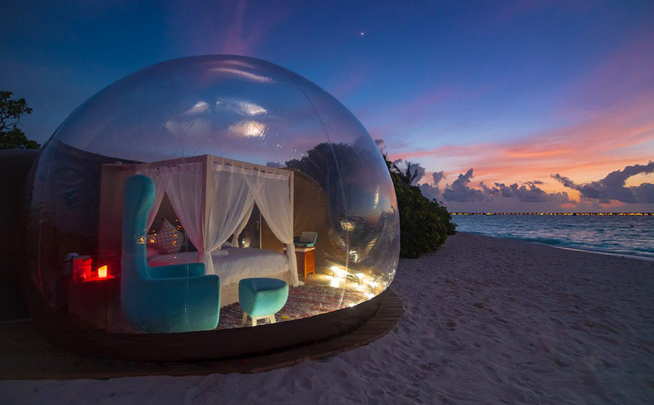 Finolhu Maldives Resort - Beach Bubble Tent