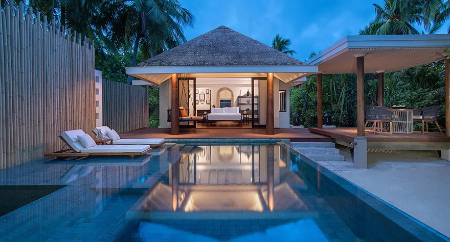 Anantara Kihavah Maldives Villas Sunset Beach Pool Villa