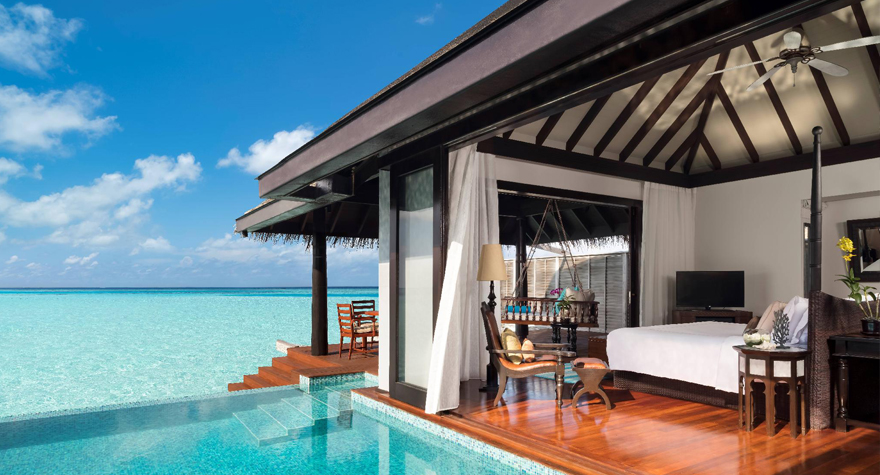 Anantara Kihavah Maldives Villas Sunset Over Water Pool Villa